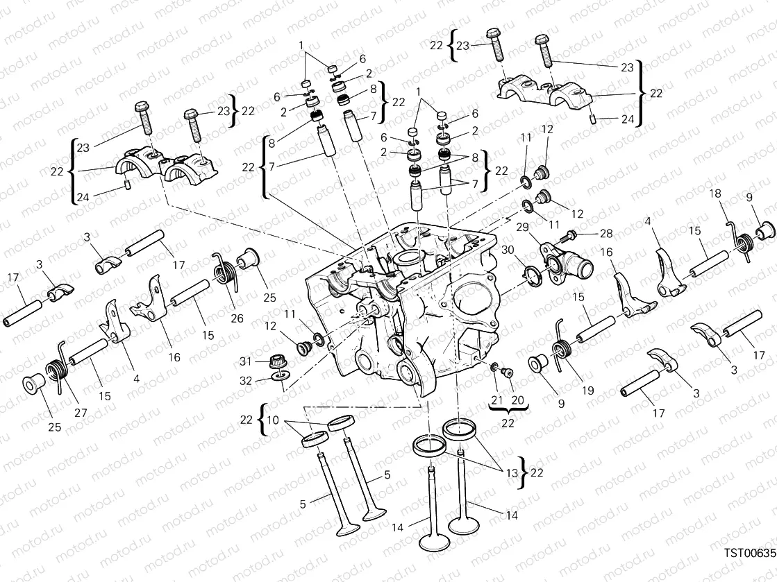 Vertical Cylinder Head Valves