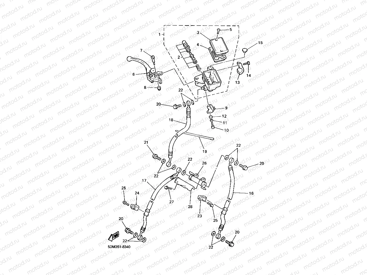 VORDERER HAUPTBREMSZYLINDER