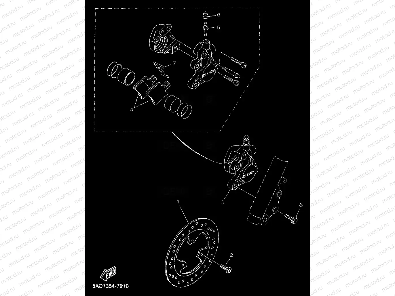 VORDERRAD BREMSSATTEL