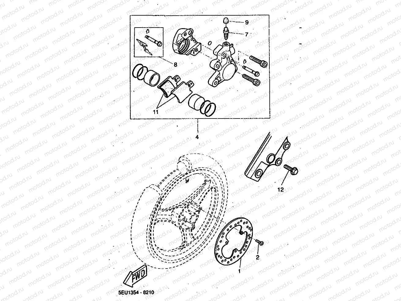 VORDERRAD BREMSSATTEL