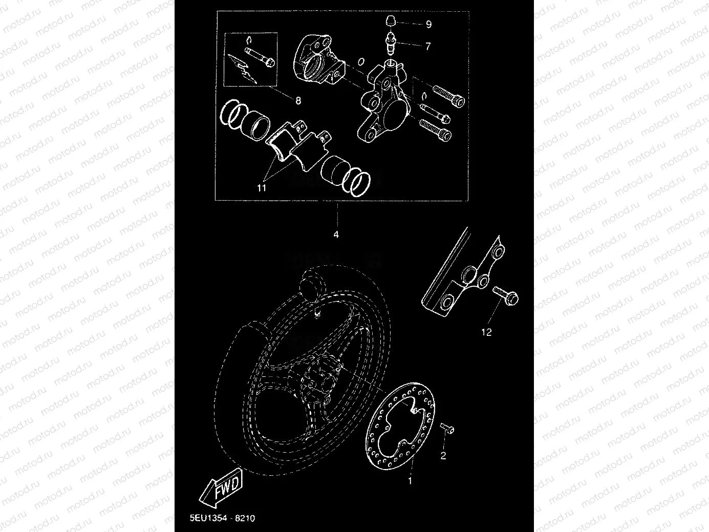 VORDERRAD BREMSSATTEL