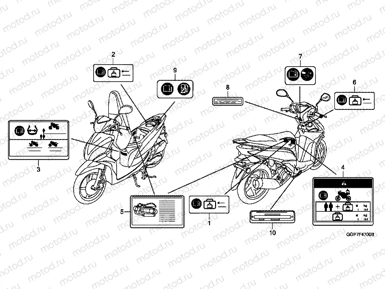 WARNING LABEL F-47 (NSC50 / MPD / WH)