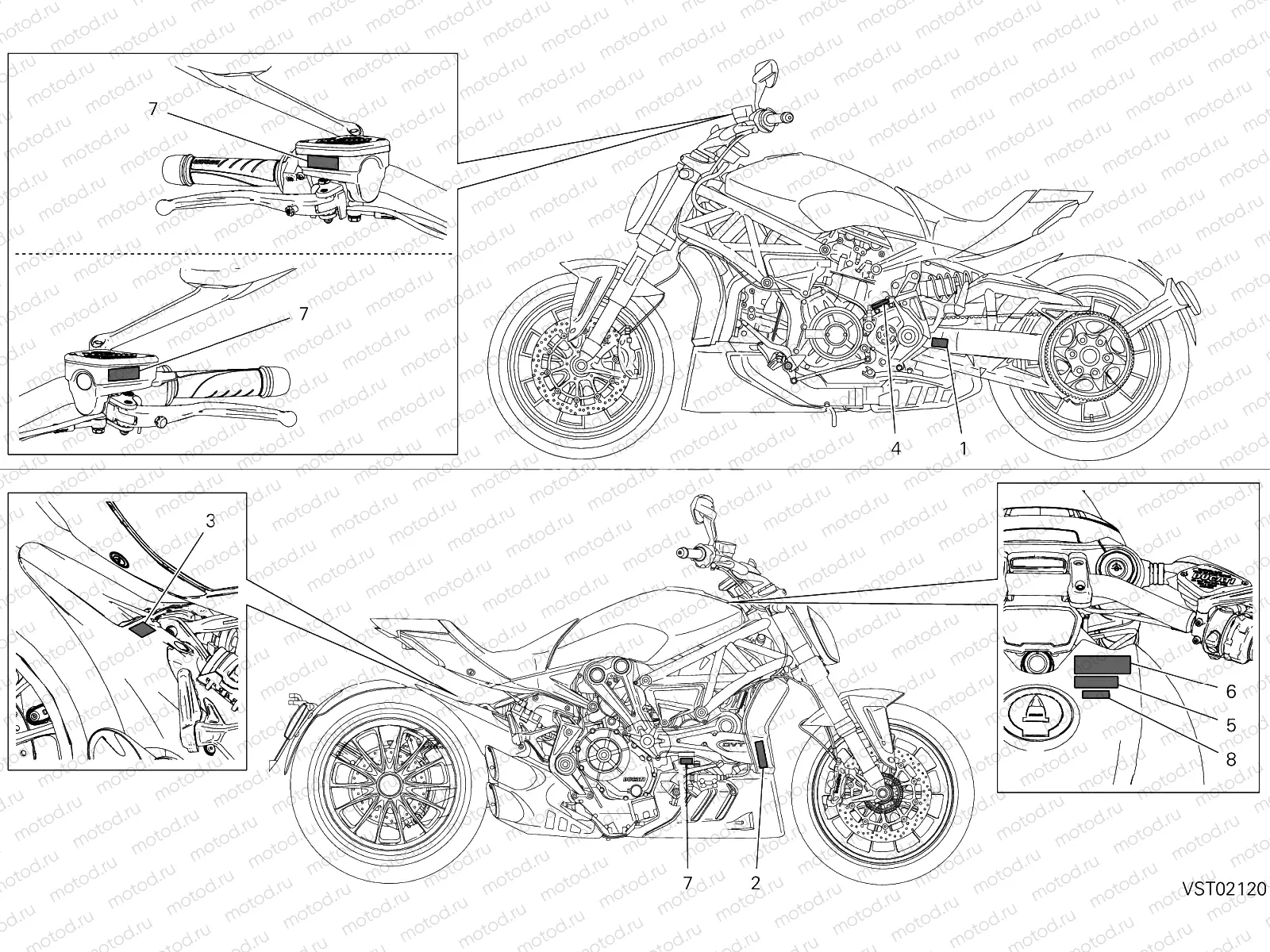 WARNING LABELS [MOD:XDIAVEL;XST:JAP]