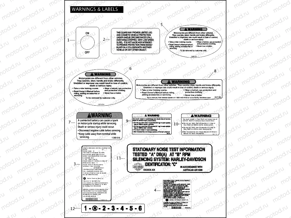 WARNINGS & LABELS