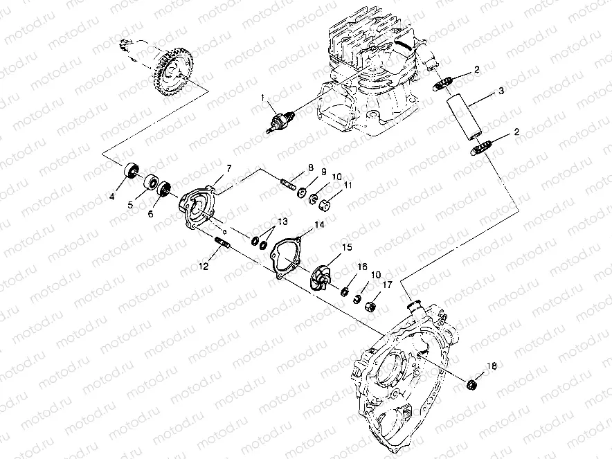 WATER PUMP 2x4 400L W947540 (4926752675C010) | WATER PUMP 2x4 400L W947540 (4926752675C010)