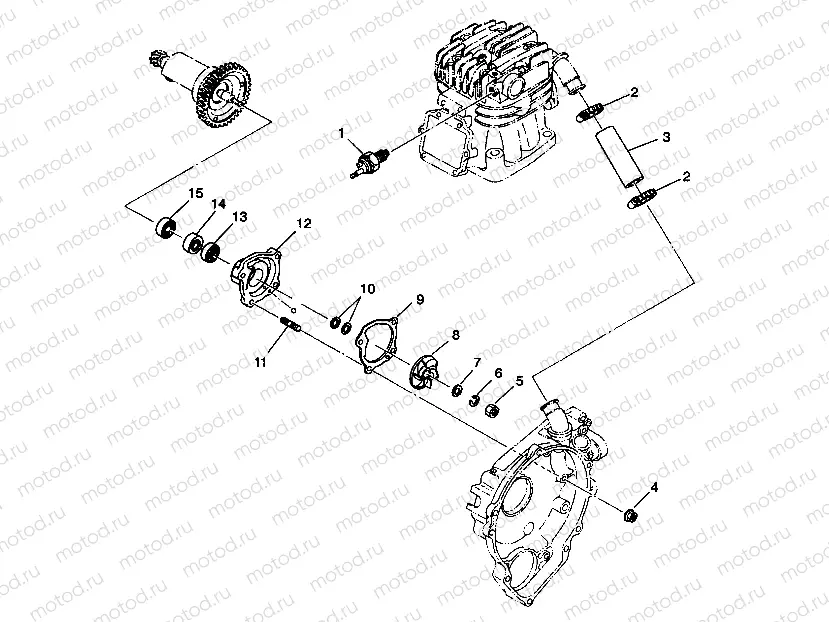 WATER PUMP 4X4 350L S938139 (4924342434038A) | WATER PUMP 4X4 350L S938139 (4924342434038A)