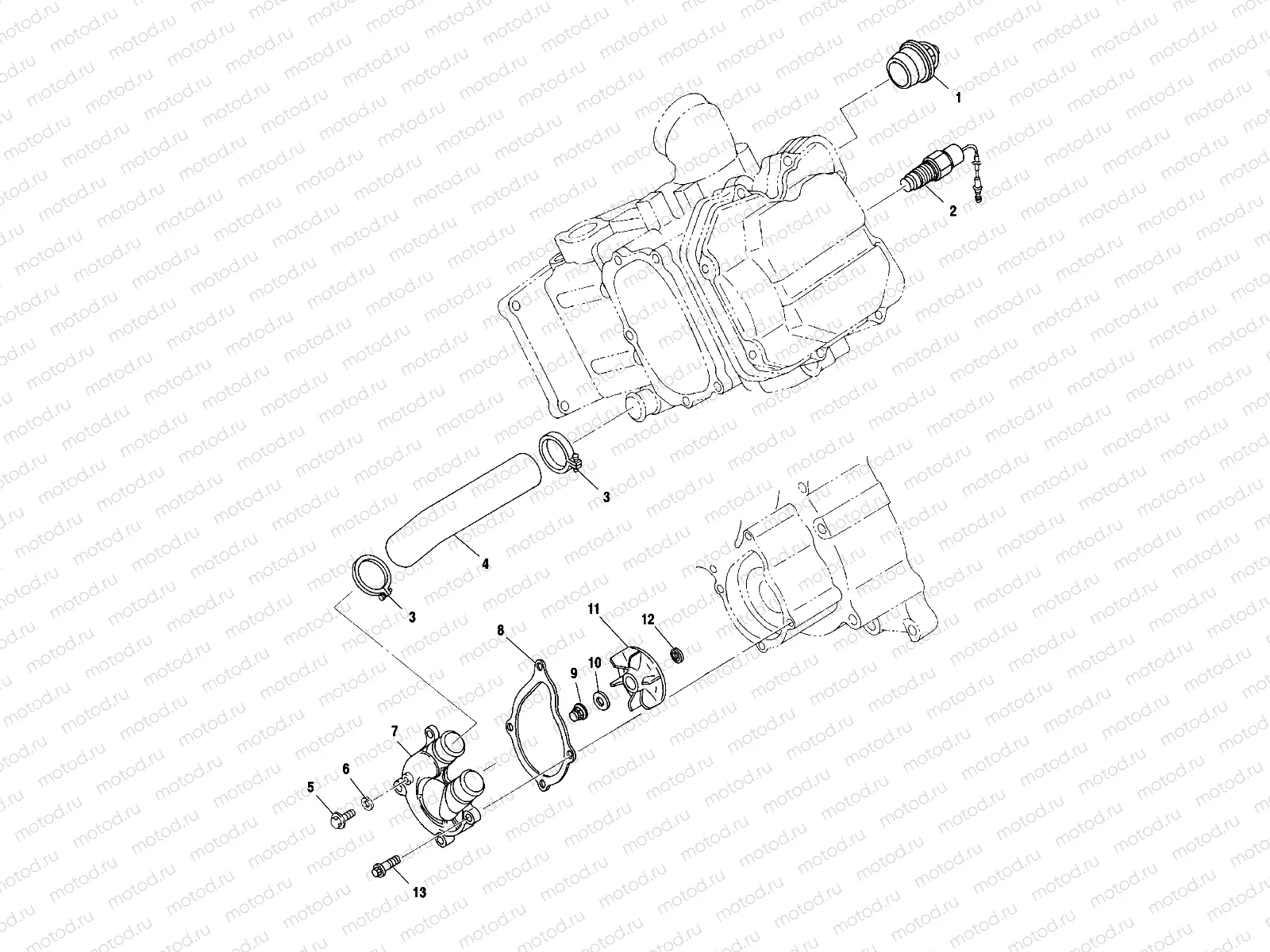 WATER PUMP - A00CH50EB (4954805480E002) | WATER PUMP - A00CH50EB (4954805480E002)