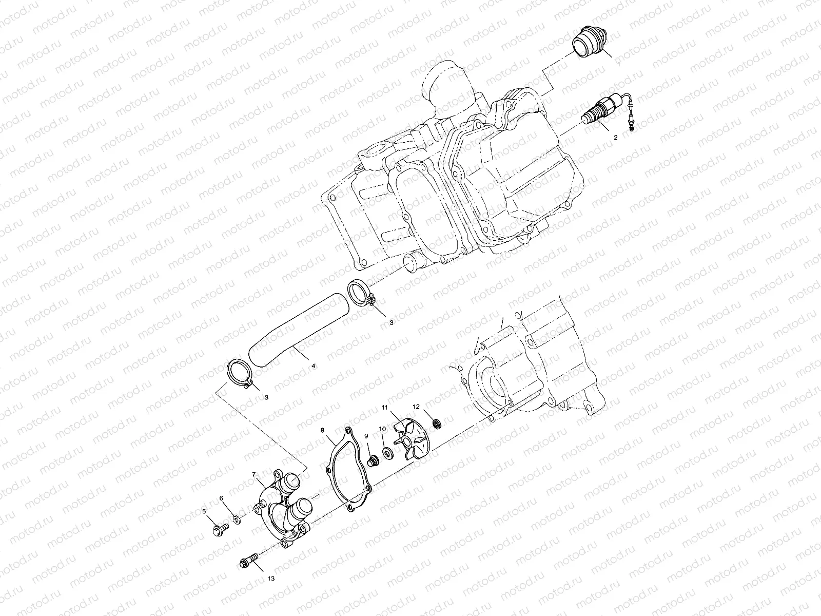 WATER PUMP - A00CL50AA (4954815481D013) | WATER PUMP - A00CL50AA (4954815481D013)