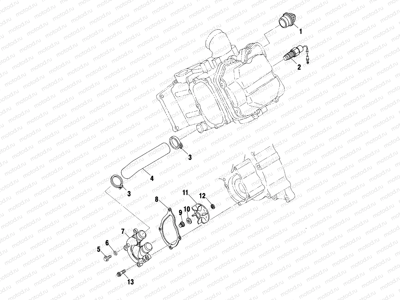WATER PUMP - A01BA50AA (4963716371D007) | WATER PUMP - A01BA50AA (4963716371D007)