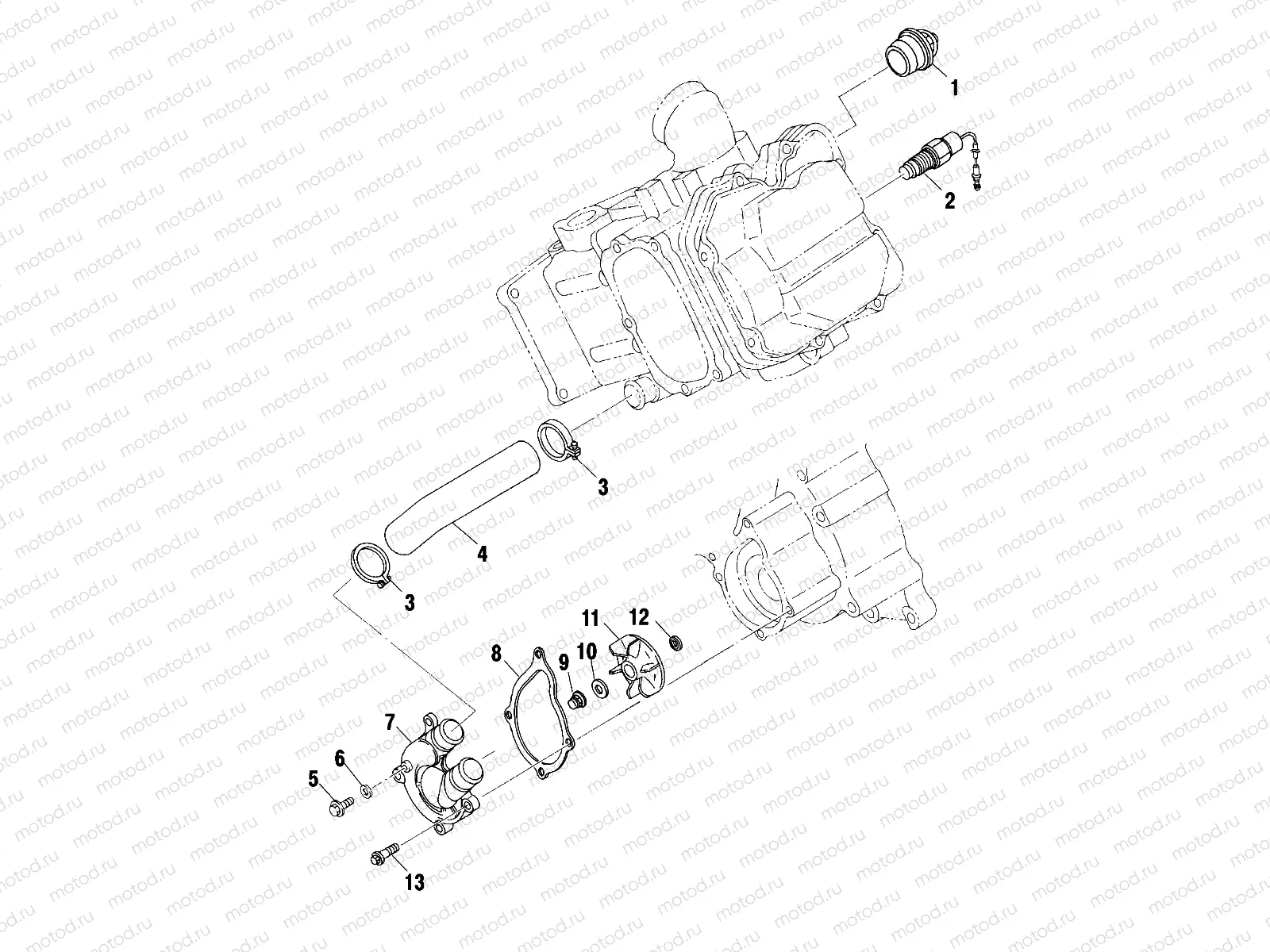 WATER PUMP - A01CL50AA (4964586458D011) | WATER PUMP - A01CL50AA (4964586458D011)