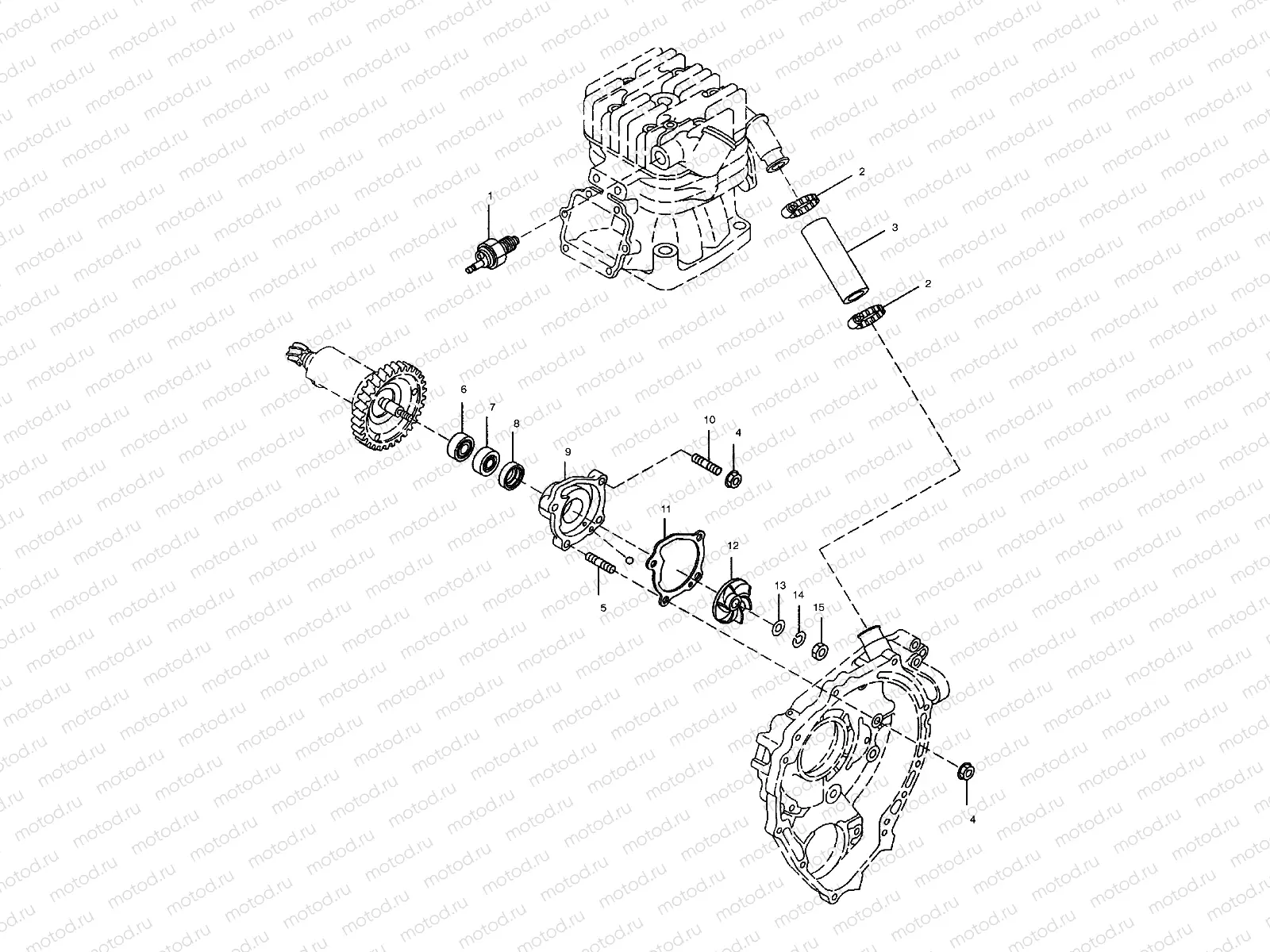 WATER PUMP - A03BA38CA (4982568256D02) | WATER PUMP - A03BA38CA (4982568256D02)