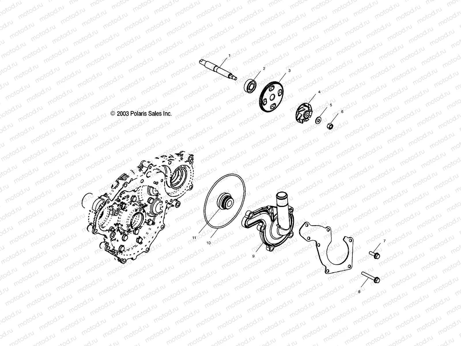 WATER PUMP - A04CH68AC/AF/AH/AJ (4986128612D11) | WATER PUMP - A04CH68AC/AF/AH/AJ (4986128612D11)