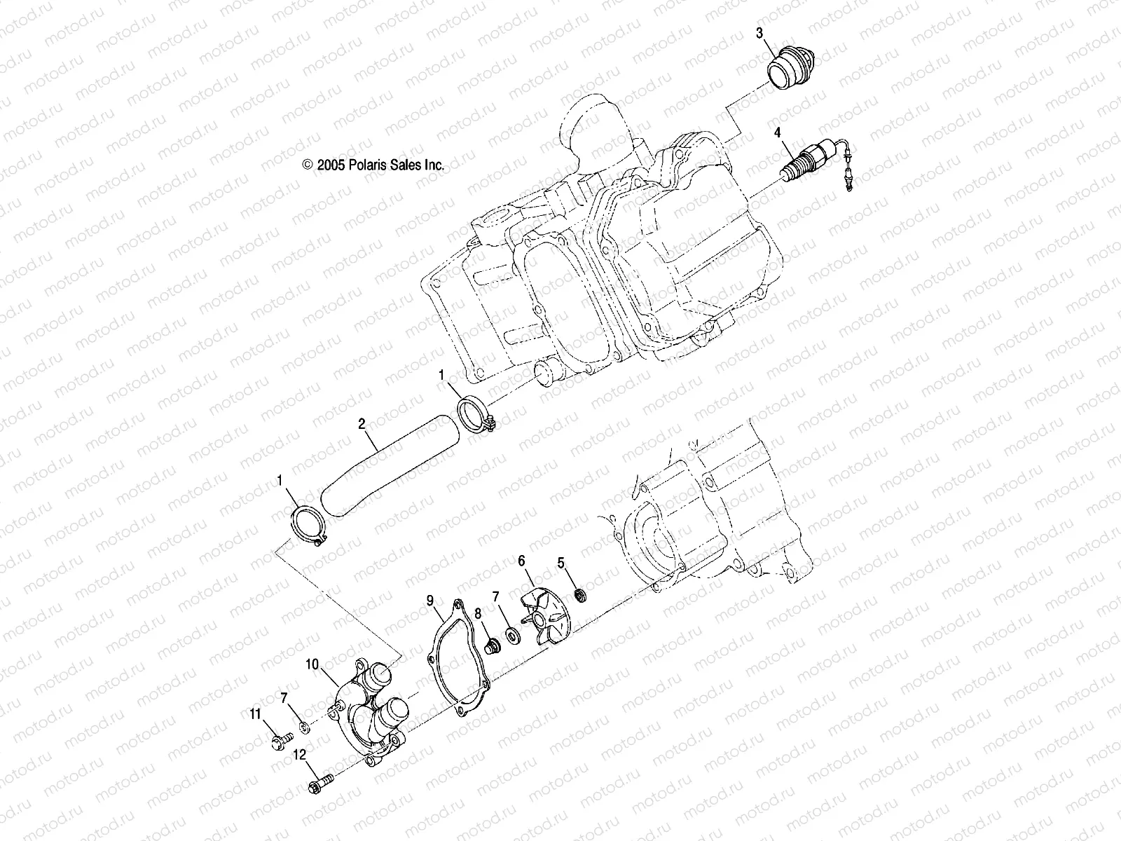 WATER PUMP - A05MH42AB/AG/AH (4999200099920009D10) | WATER PUMP - A05MH42AB/AG/AH (4999200099920009D10)