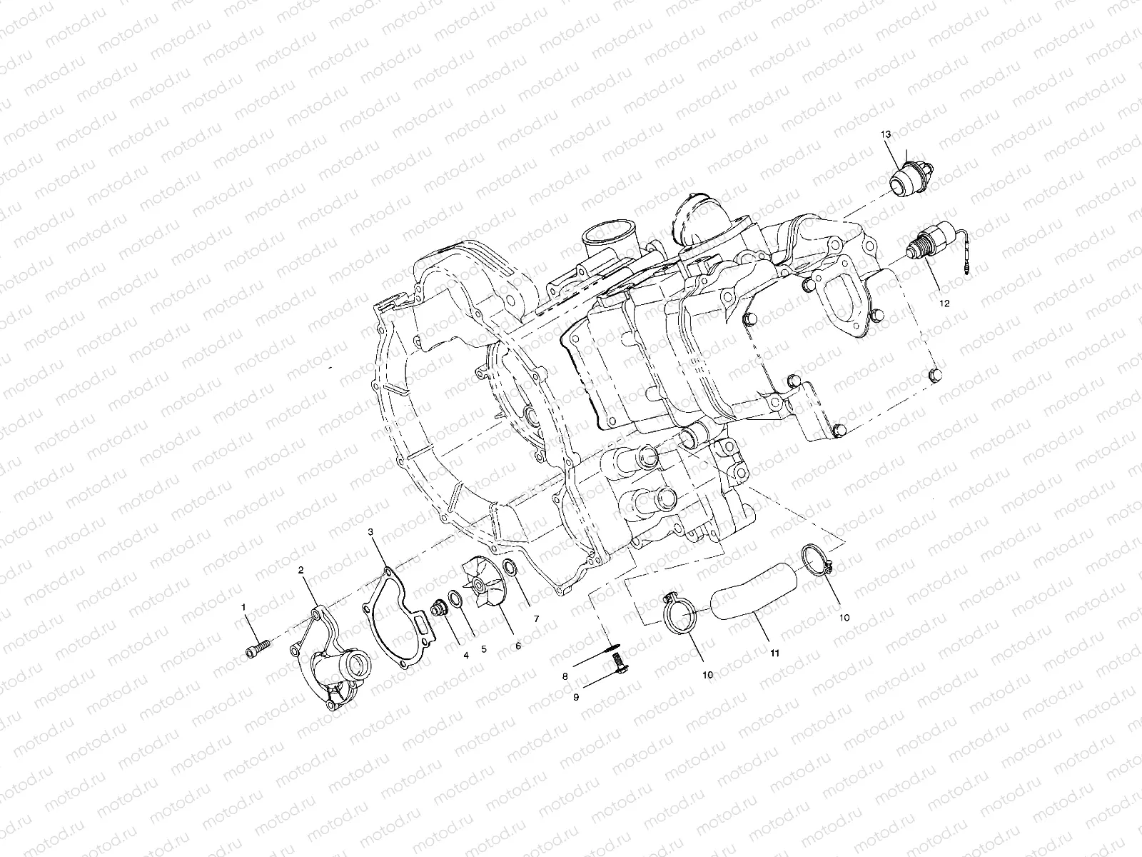 WATER PUMP - A10CH46CA (4964376437D011) | WATER PUMP - A10CH46CA (4964376437D011)