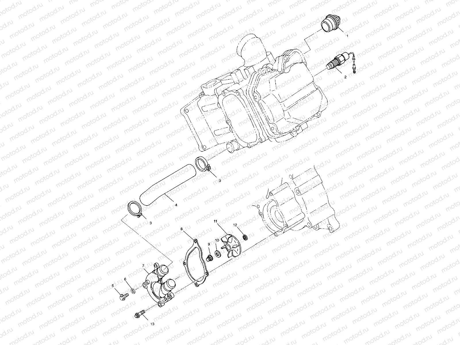 WATER PUMP - A99AE50DA (4949204920d014) | WATER PUMP - A99AE50DA (4949204920d014)