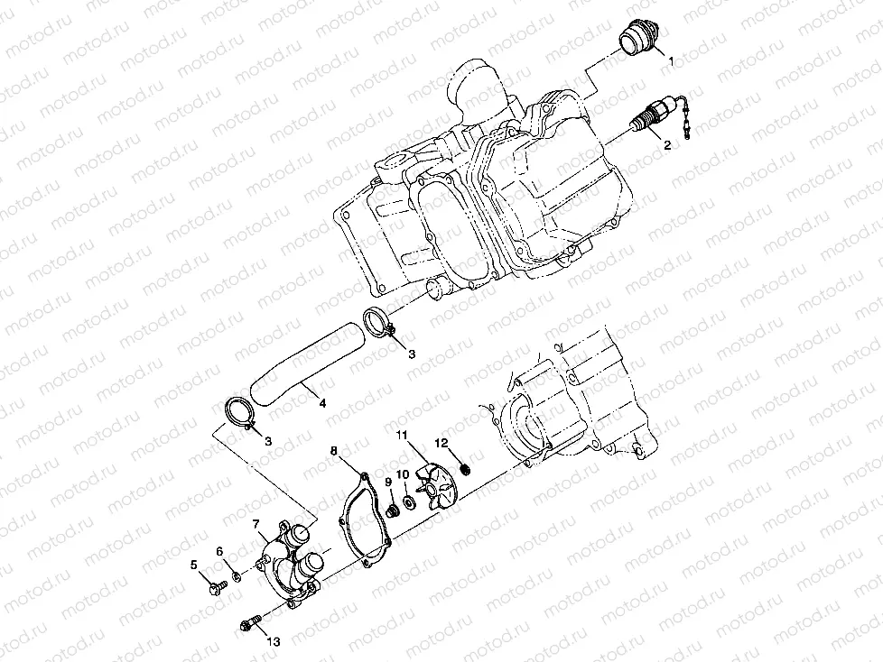WATER PUMP - A99CD50AA (4949254925D011) | WATER PUMP - A99CD50AA (4949254925D011)