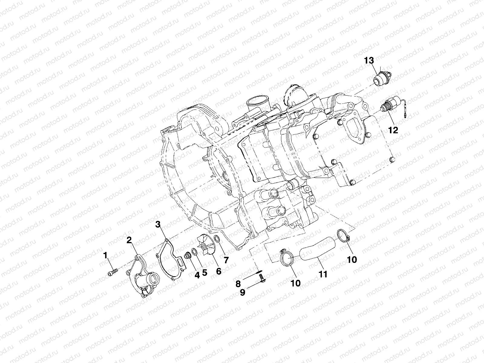 WATER PUMP - A99CH45CA (4949154915D010) | WATER PUMP - A99CH45CA (4949154915D010)