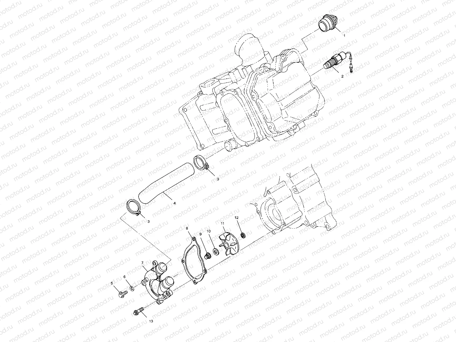 WATER PUMP - A99CH50EB (4949114911d014) | WATER PUMP - A99CH50EB (4949114911d014)