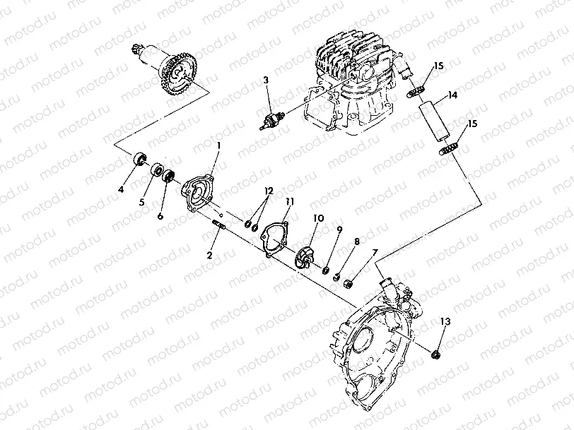 WATER PUMP ASSEMBLY 350 4X4 - Update (4919831983044A) | WATER PUMP ASSEMBLY 350 4X4 - Update (4919831983044A)