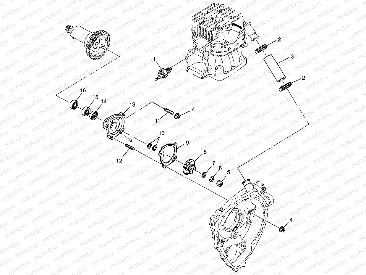 WATER PUMP BIG BOSS 6X6 400L W97AE38A (4940814081D009) | WATER PUMP BIG BOSS 6X6 400L W97AE38A (4940814081D009)