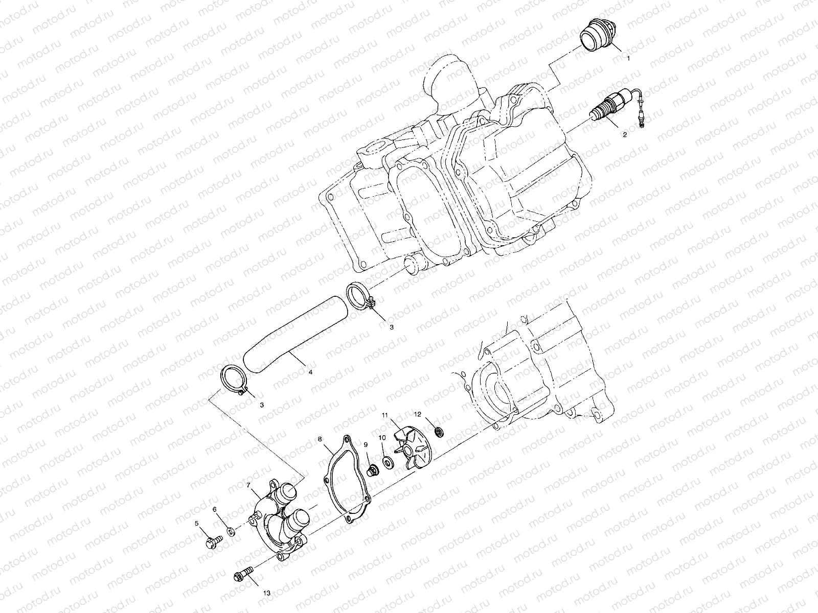 WATER PUMP - C10CL50AA (4978707870D12) | WATER PUMP - C10CL50AA (4978707870D12)