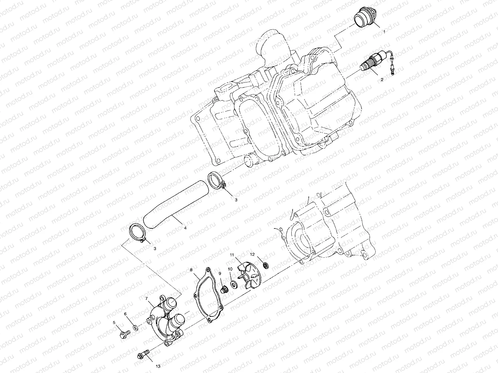 WATER PUMP - C11RB42AA/C11RD50AA/AB/C11RF50AA (4981898189E07) | WATER PUMP - C11RB42AA/C11RD50AA/AB/C11RF50AA (4981898189E07)