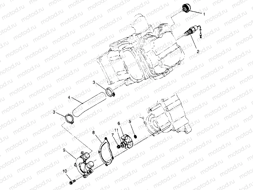 WATER PUMP Magnum 2x4 W957544 (4926852685C014) | WATER PUMP Magnum 2x4 W957544 (4926852685C014)
