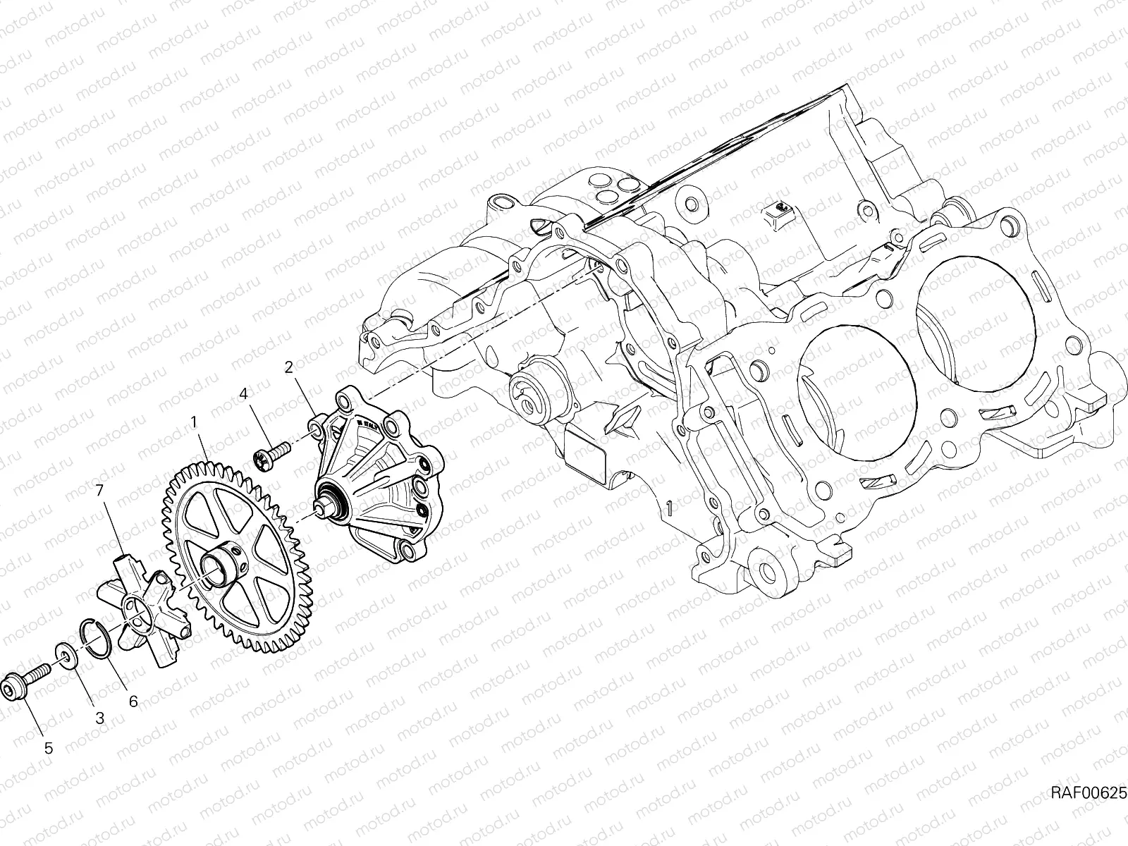 WATER PUMP [MOD:PANV4 SP,PANV4SPM]