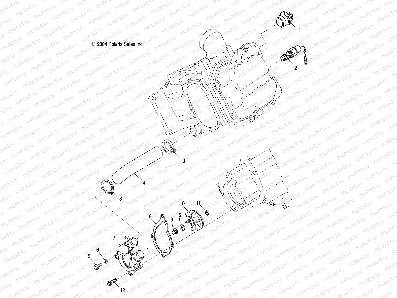 WATER PUMP - R05RB50AA/RD50AA/AB/AC/AD/RF50AA/AB (4995359535F02) | WATER PUMP - R05RB50AA/RD50AA/AB/AC/AD/RF50AA/AB (4995359535F02)