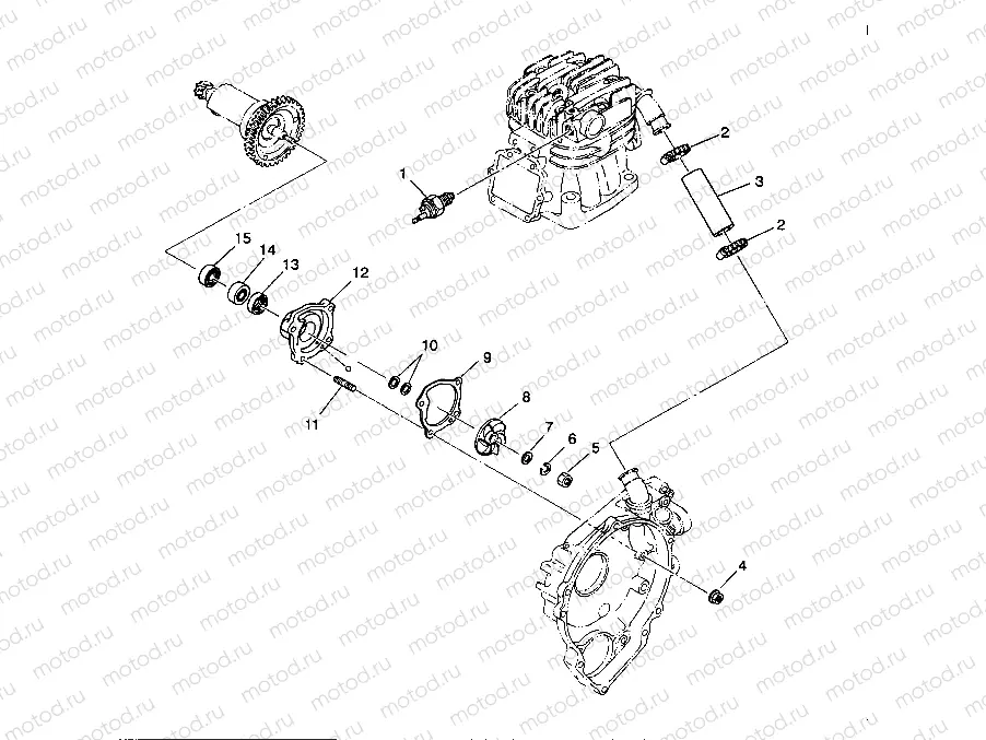WATER PUMP Sportsman 4X4 / W938039 (4926382638038A) | WATER PUMP Sportsman 4X4 / W938039 (4926382638038A)