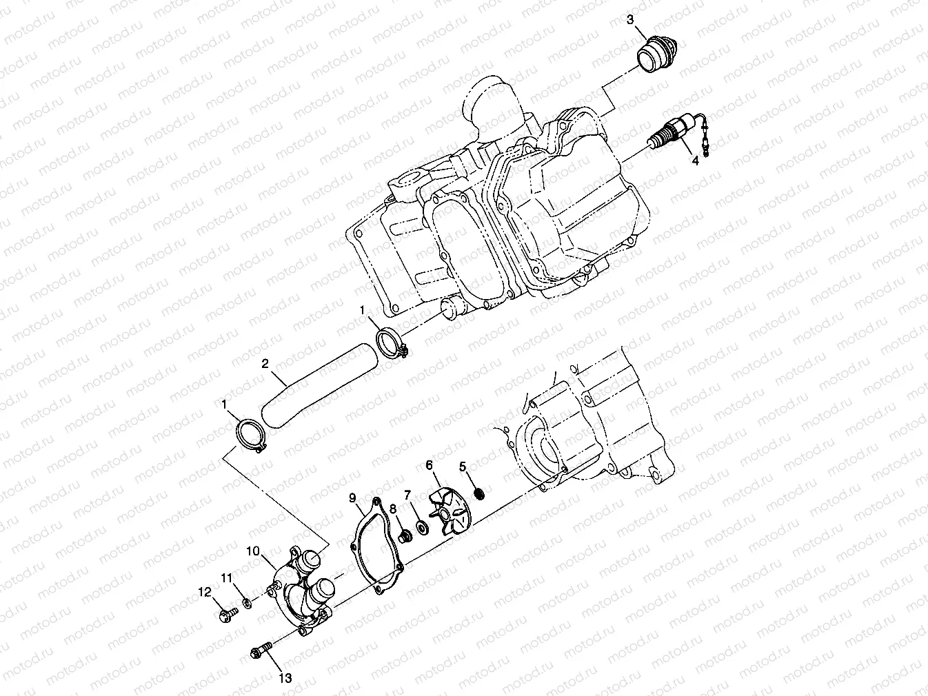 WATER PUMP - W98AC42A (4945214521D007) | WATER PUMP - W98AC42A (4945214521D007)