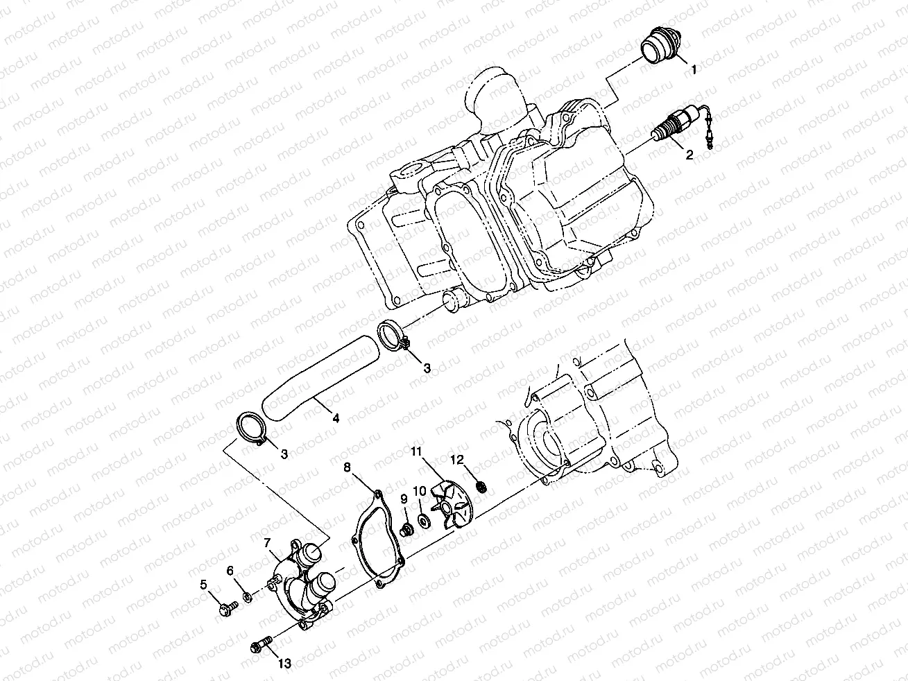 WATER PUMP - W98CH50AB (4945714571d012) | WATER PUMP - W98CH50AB (4945714571d012)