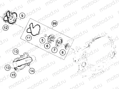 WATER PUMP|Engine|35