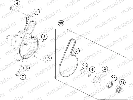 WATER PUMP|Engine|35
