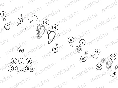 WATER PUMP|Engine|35