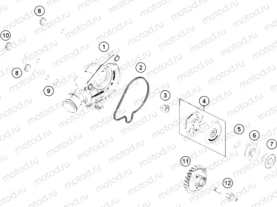 WATER PUMP|Engine|35