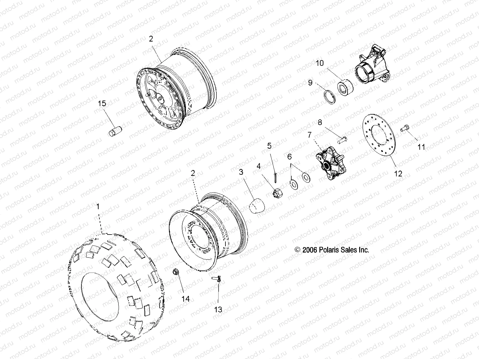 WHEEL DRIVE | WHEEL DRIVE, REAR - A06MH68AQ/AT/AX/AY/AZ (49ATVWHEELREAR06500EFI)