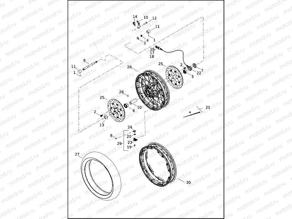 WHEEL, FRONT (1 of 2)