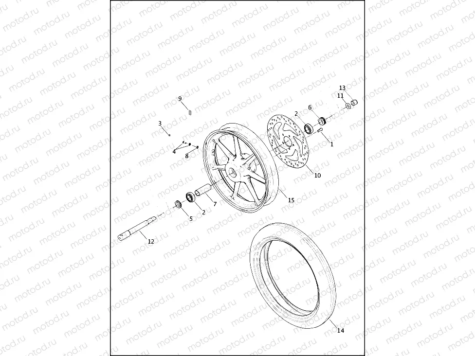WHEEL, FRONT