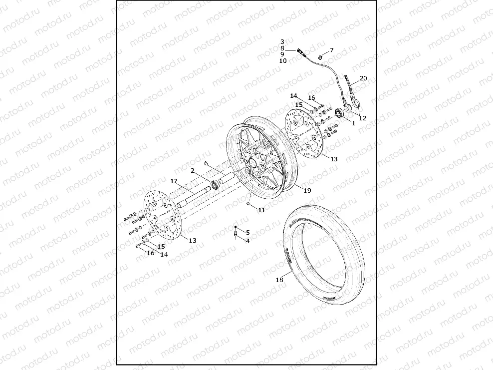 WHEEL, FRONT