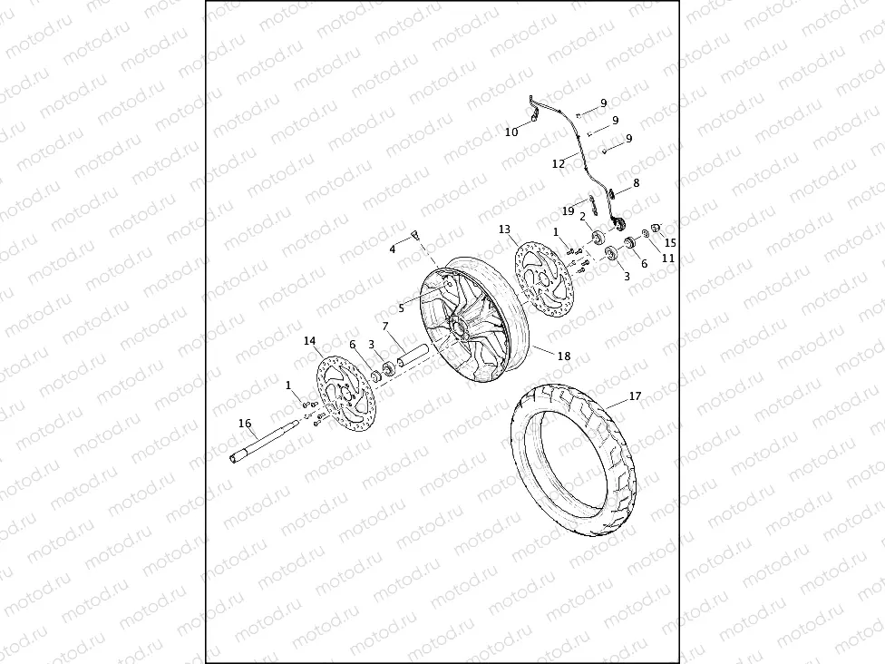WHEEL, FRONT - XG750A