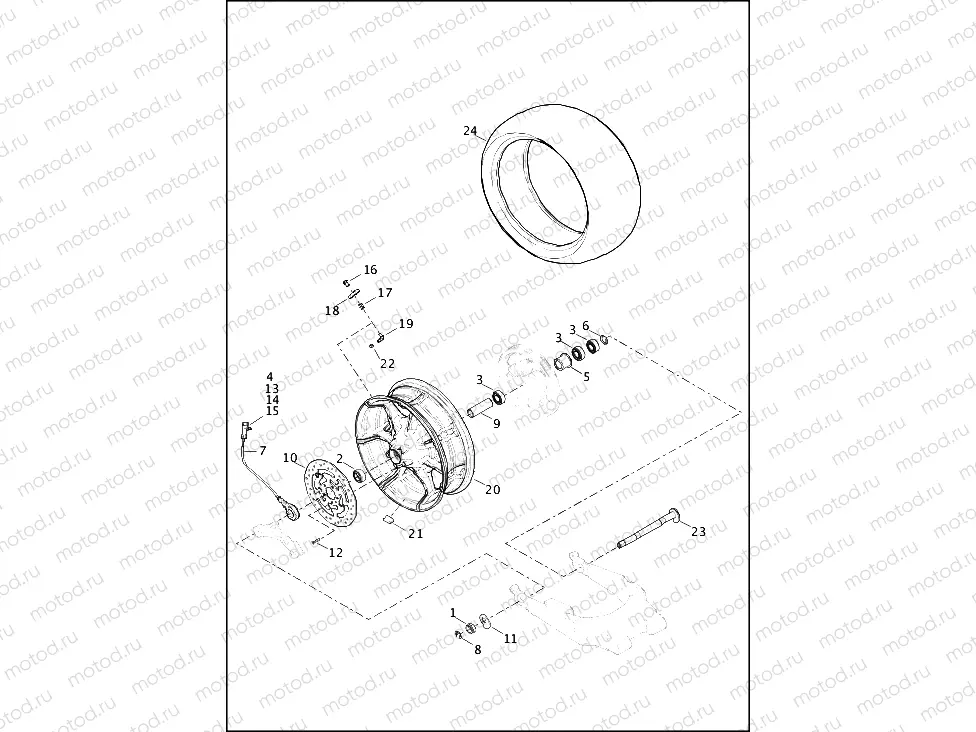 WHEEL, REAR