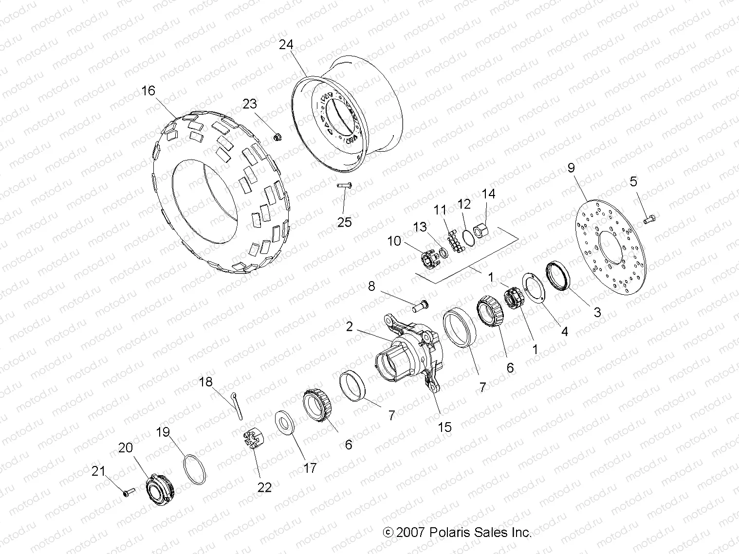 WHEEL | WHEEL, FRONT - A09BG50AA (49ATVWHEELFRT08SCRAM)