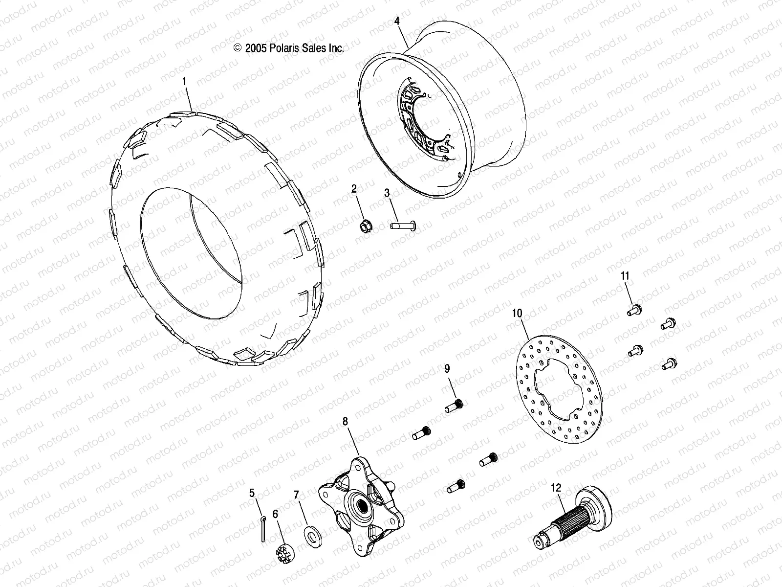 WHEEL | WHEEL, FRONT and HUB, FRONT - A06LB27FA/LD27FB (4999202079920207B11)