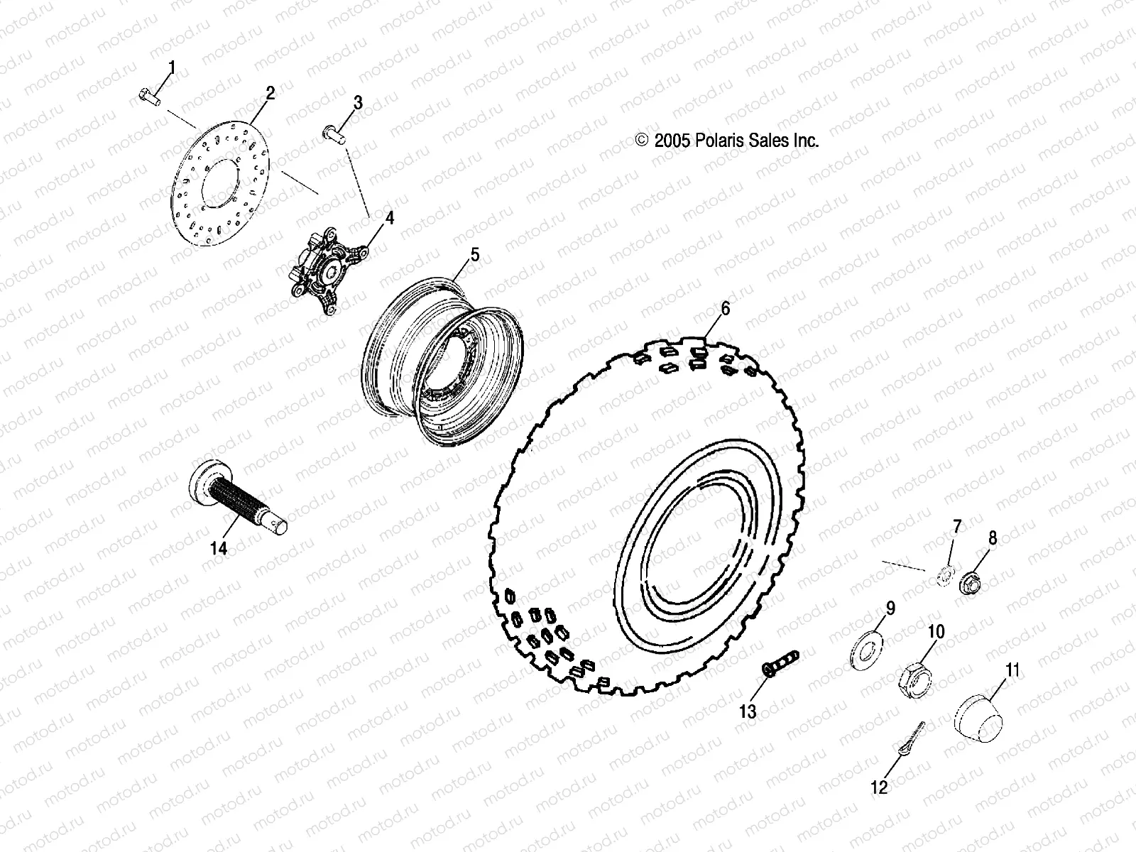 WHEEL | WHEEL, FRONT - R06RB50AA/RD50AA (4999202119920211B12)