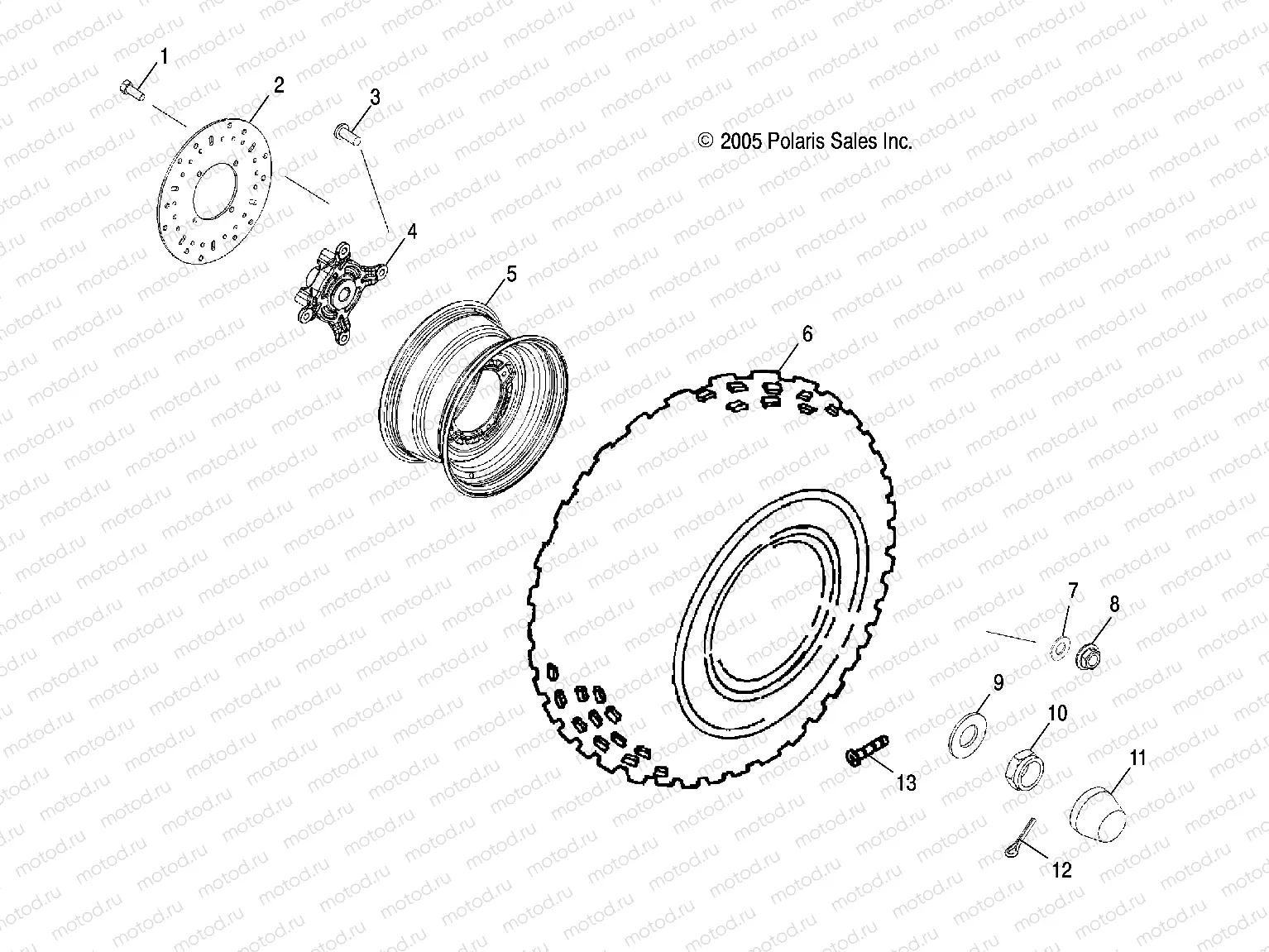 WHEEL | WHEEL, FRONT - R07RF68AD/AF (4999202259920225B13)