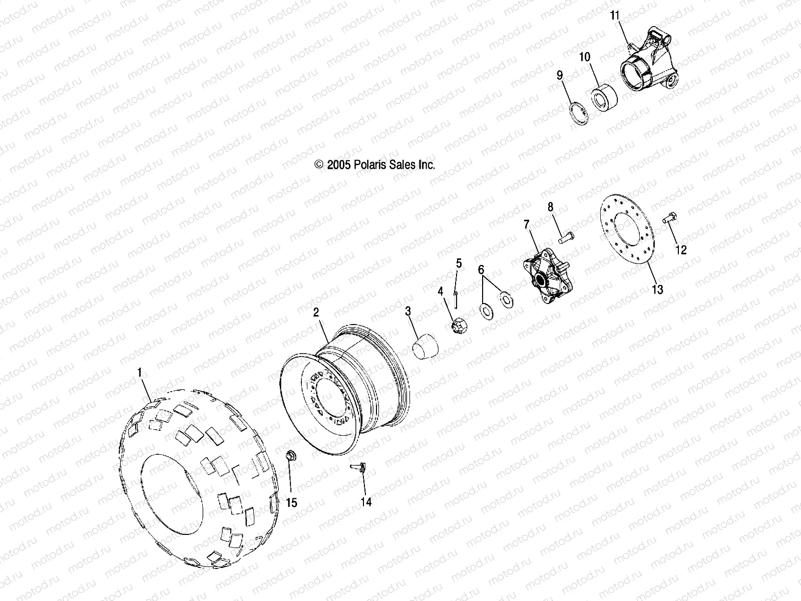 WHEEL | WHEEL, REAR - A05MH76AC/AT (4999200179920017C11)