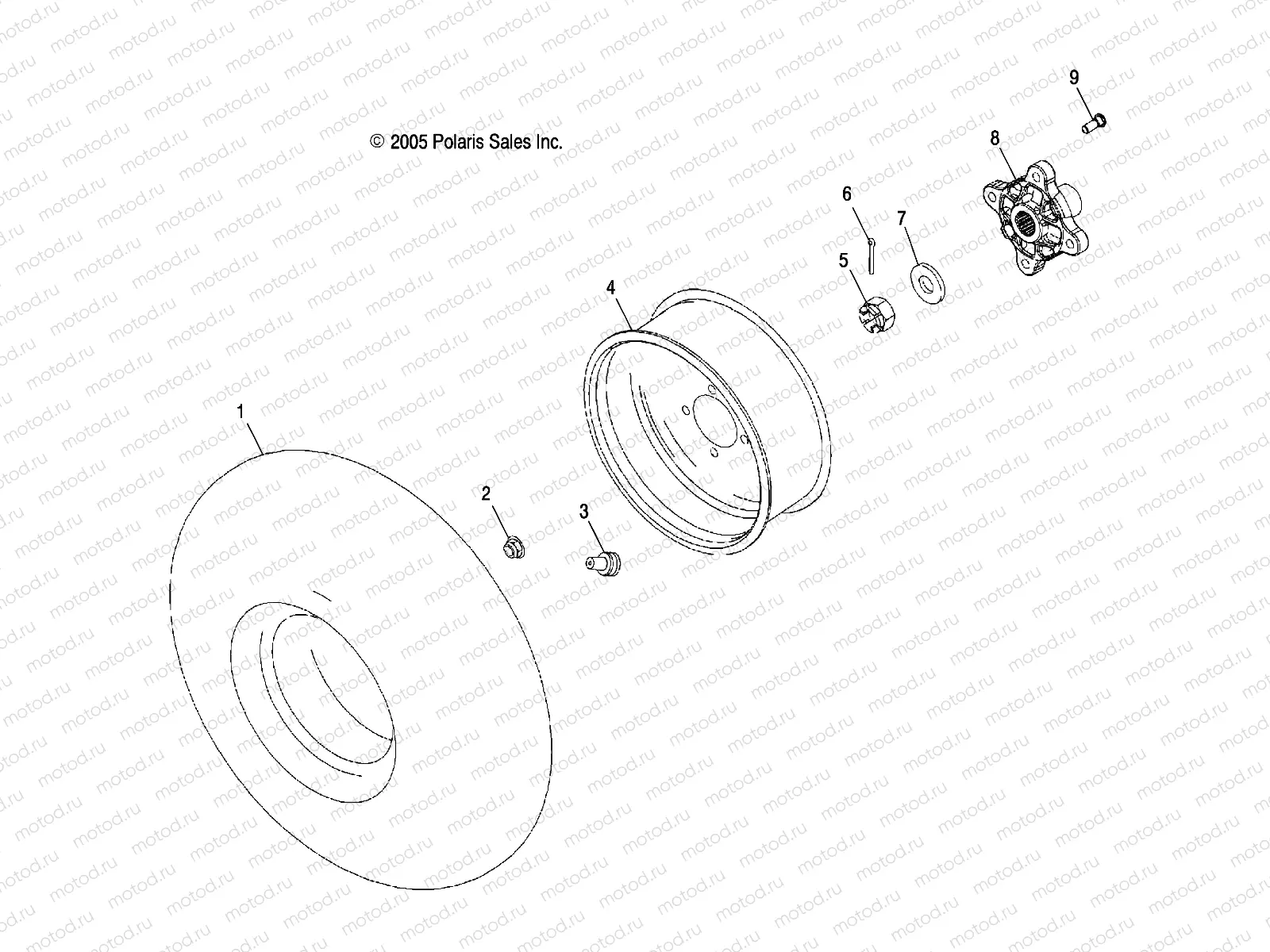 WHEEL | WHEEL, REAR - A06GP50AA (4999201899920189B06)