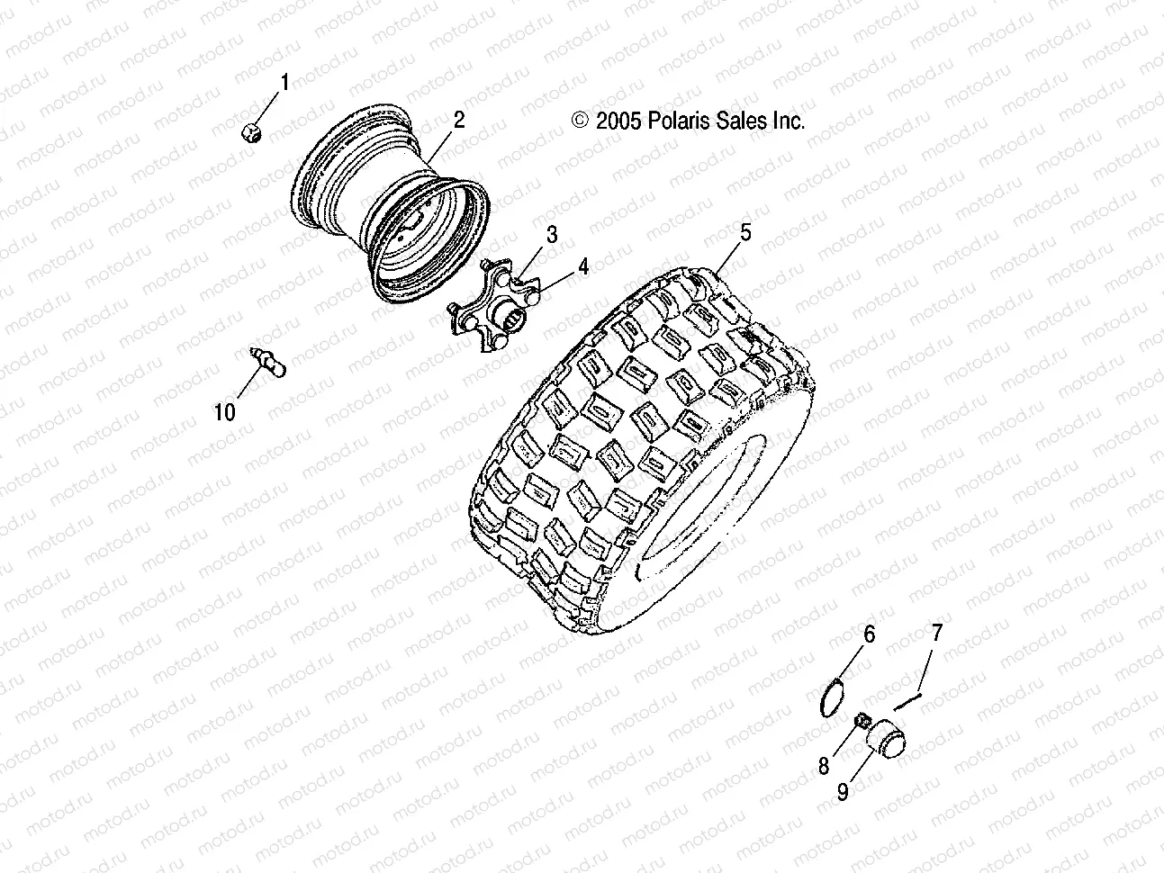WHEEL | WHEEL, REAR - A06PB20AA/AB/AC/LE (4999202449920244B11)