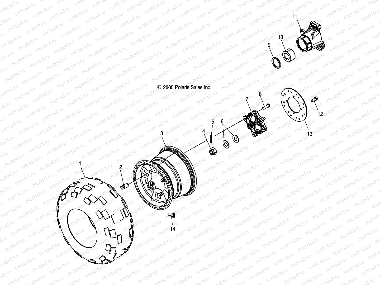 WHEEL | WHEEL, REAR - A07MH76FA (4999200299920029C10)